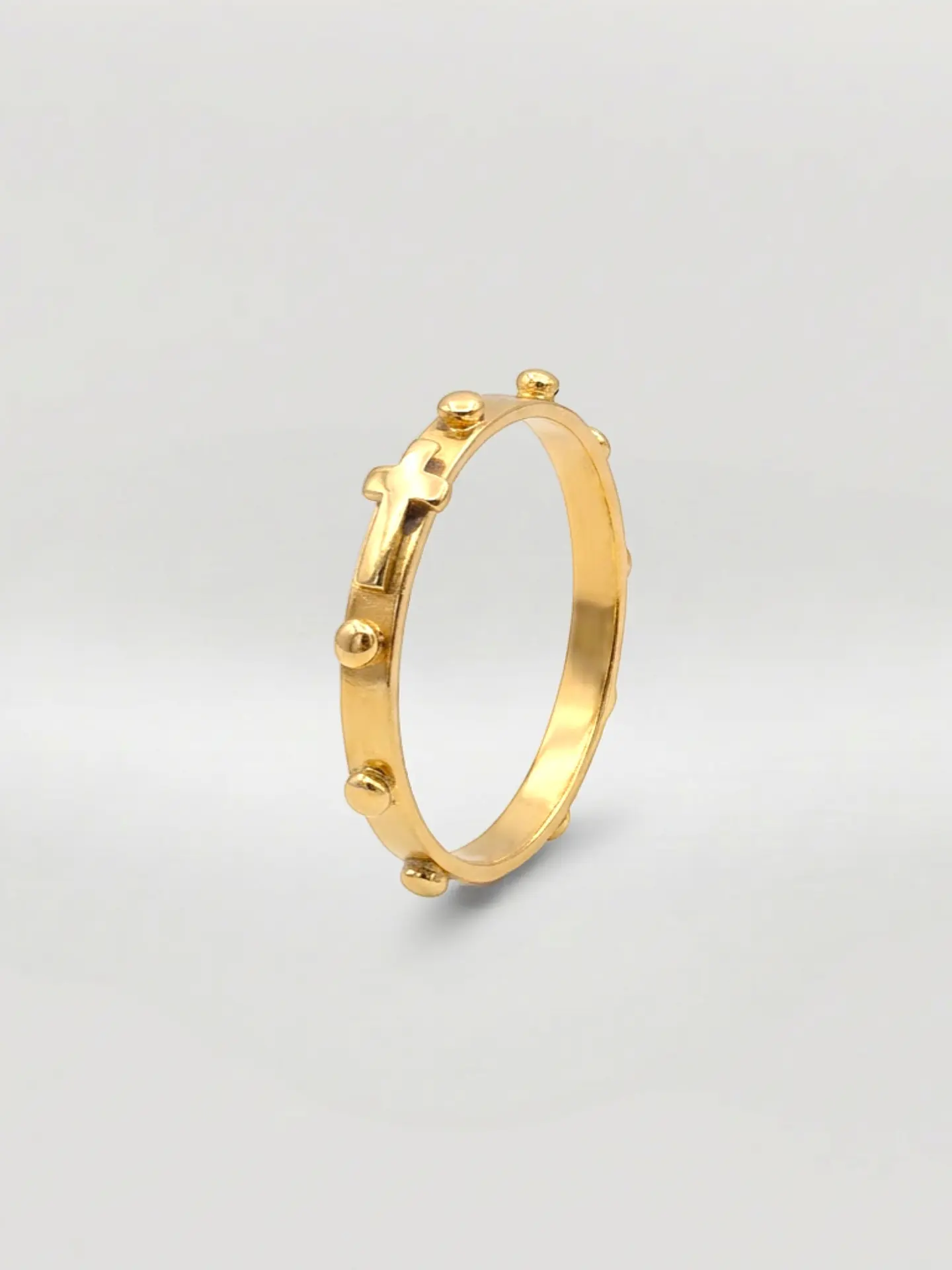 Anillo Denario de Fe Sagrada Oro 18k 3