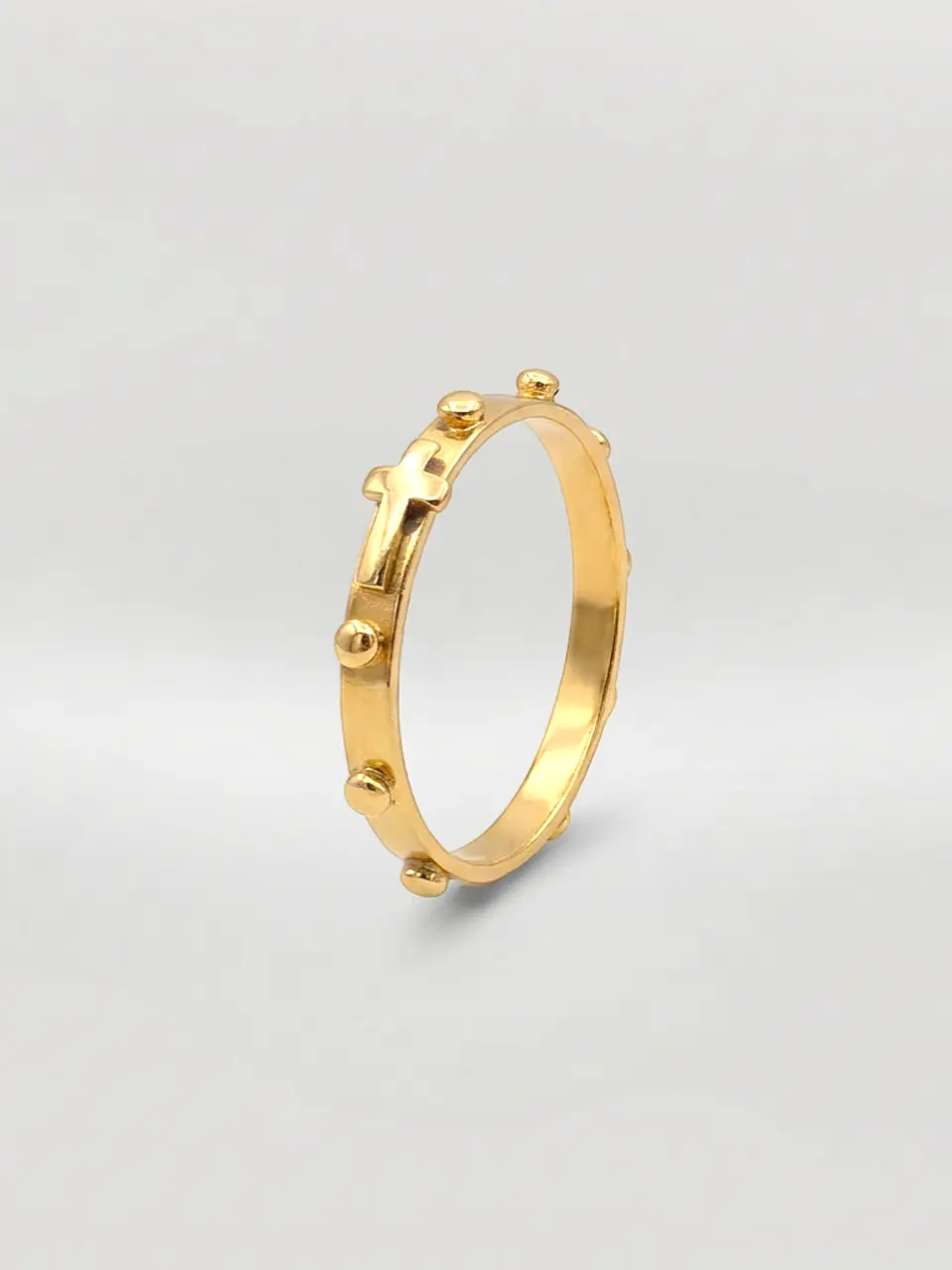 Anillo Denario de Fe Sagrada Oro 18k 3