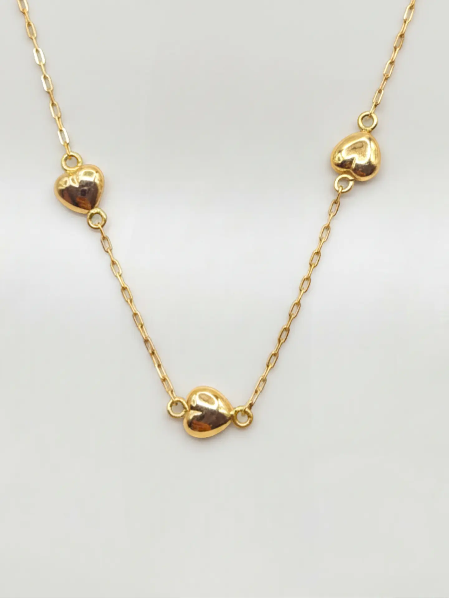 Pulsera Cascada de Corazones Oro 18k 4