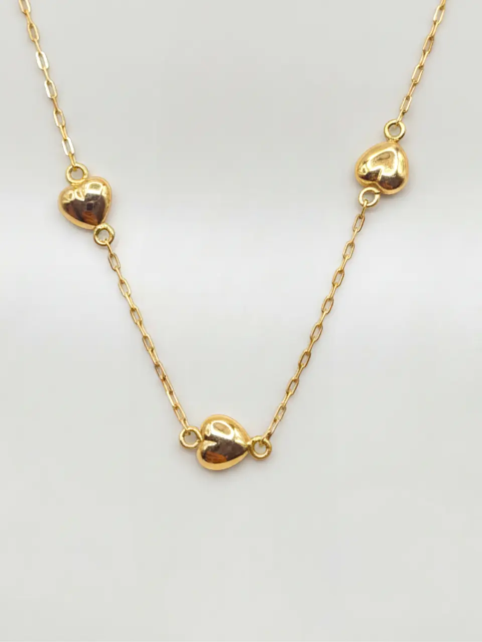 Pulsera Cascada de Corazones Oro 18k 4