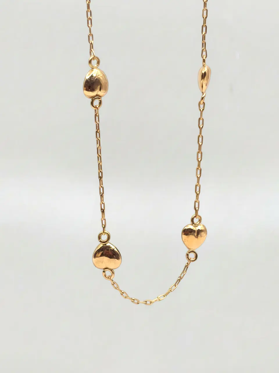 Pulsera Cascada de Corazones Oro 18k 5