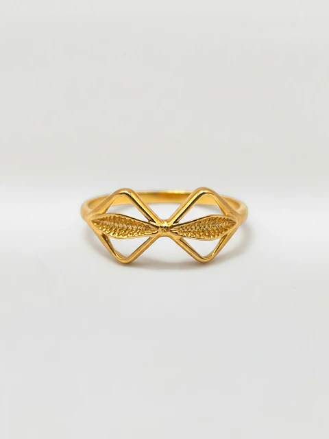 Anillo Estilo Cinta Esencia Oro 18k