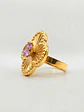 Anillo Flor Satín Rosa de Francia Oro 18k - Miniatura 4