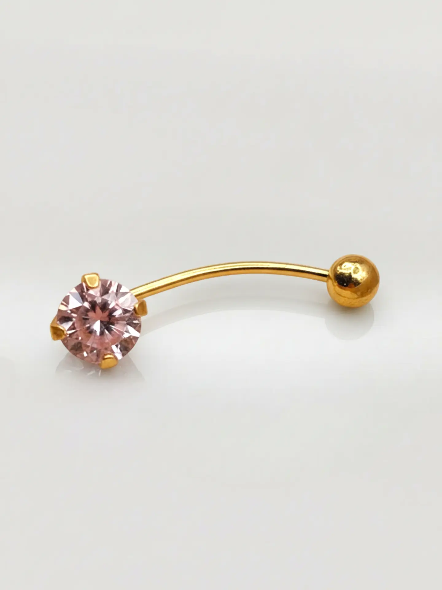Piercing Rosa de Francia y Esfera Oro 18k 2