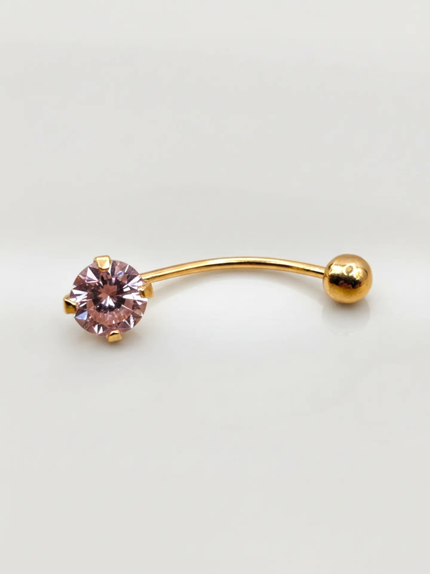 Piercing Rosa de Francia y Esfera Oro 18k 4