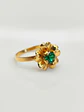 Anillo Flor de Mayo de Esmeralda Oro 18k - Miniatura 5