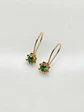 Aros Flor de Mayo de Esmeralda Oro 18k - Miniatura 3