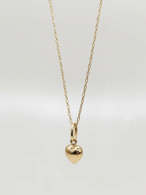 Cadena Corazón de Amor Delicado Oro 18k
