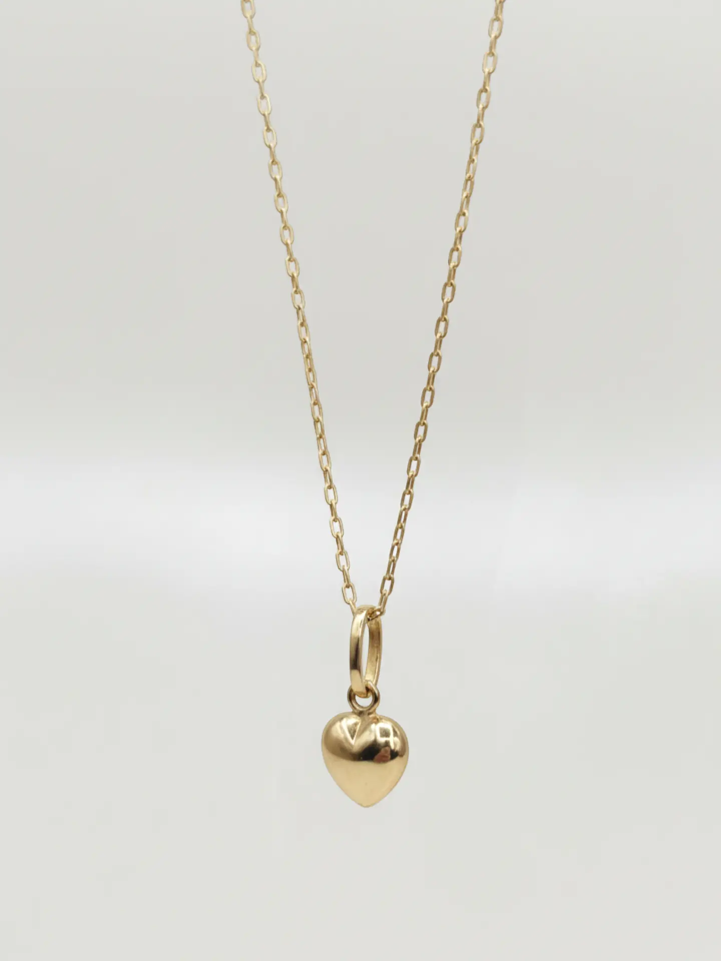 Cadena Corazón de Amor Delicado Oro 18k 1