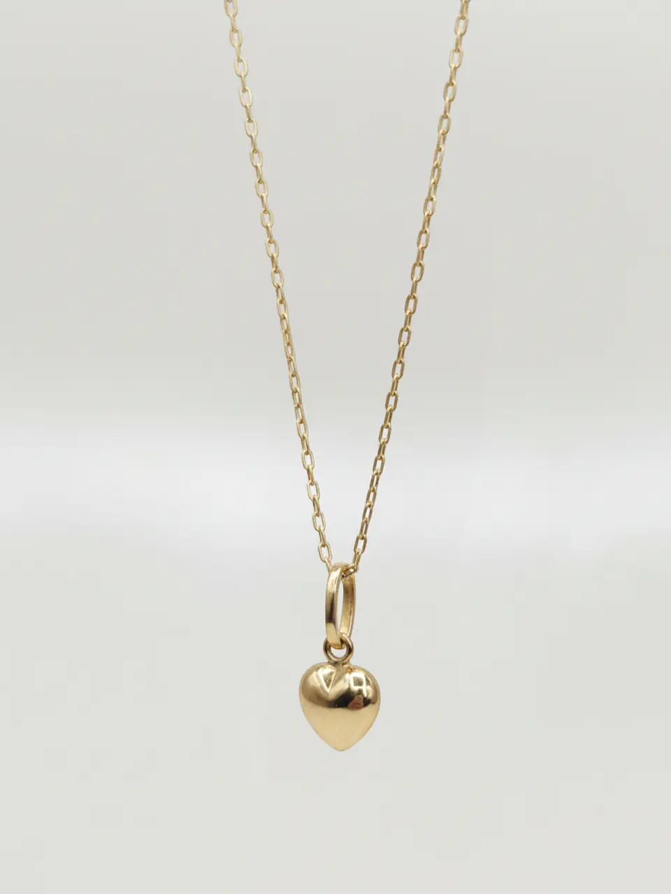 Cadena Corazón de Amor Delicado Oro 18k 1