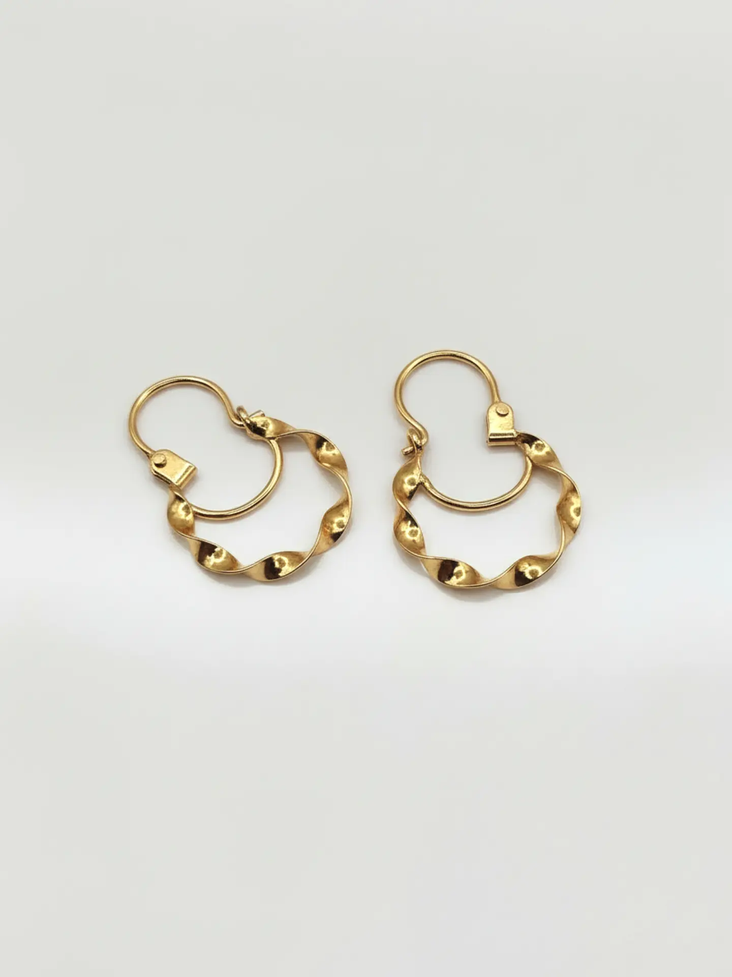 Aros Argolla Espiral de Gala Oro 18k 3