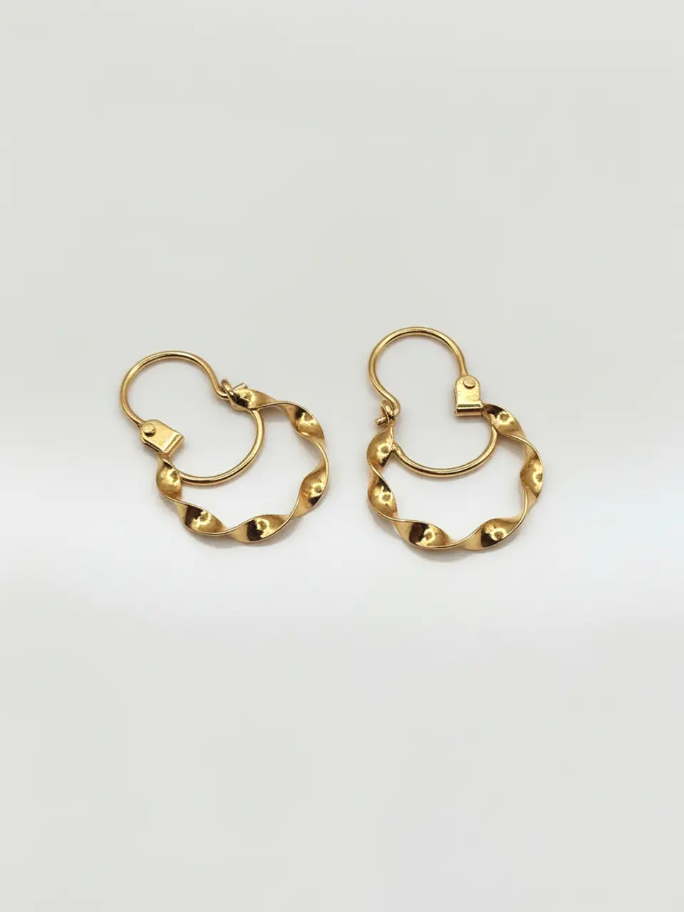 Aros Argolla Espiral de Gala Oro 18k 3