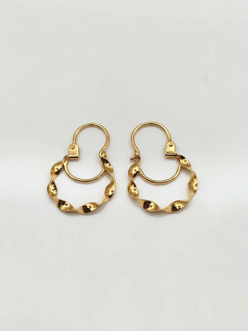 Aros Argolla Espiral de Gala Oro 18k 1