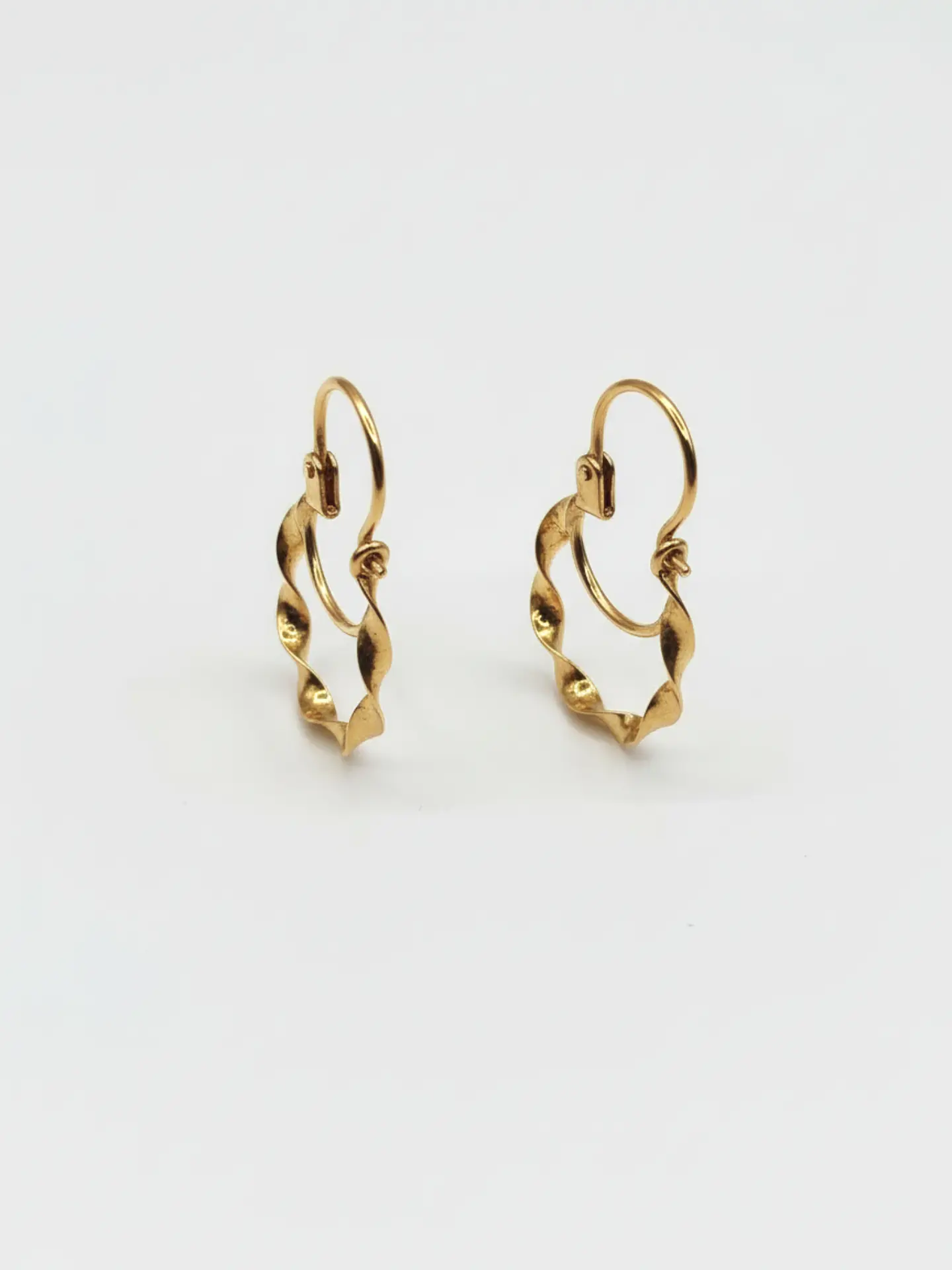 Aros Argolla Espiral de Gala Oro 18k 4