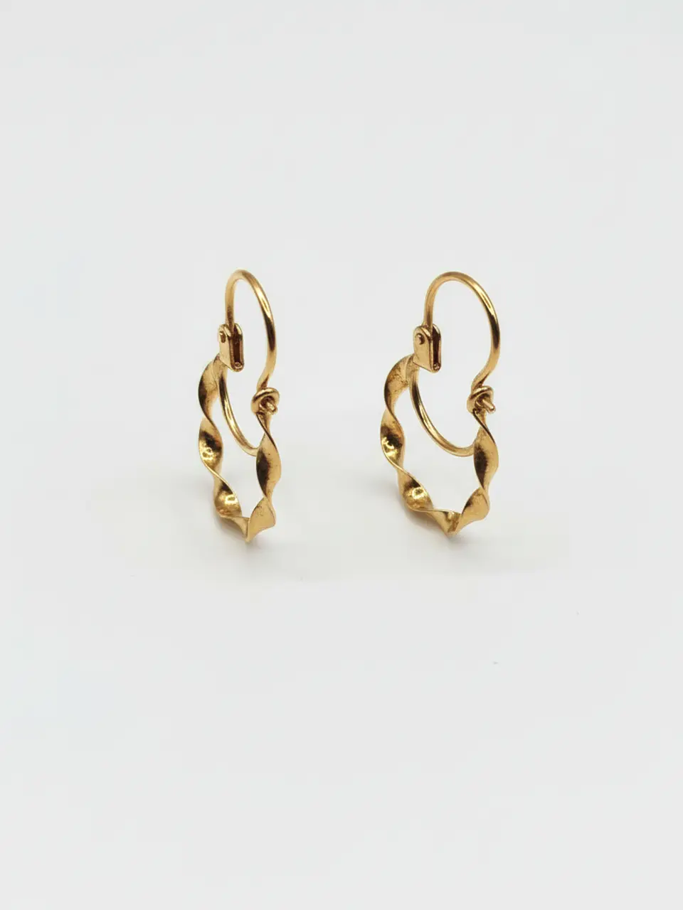 Aros Argolla Espiral de Gala Oro 18k 4