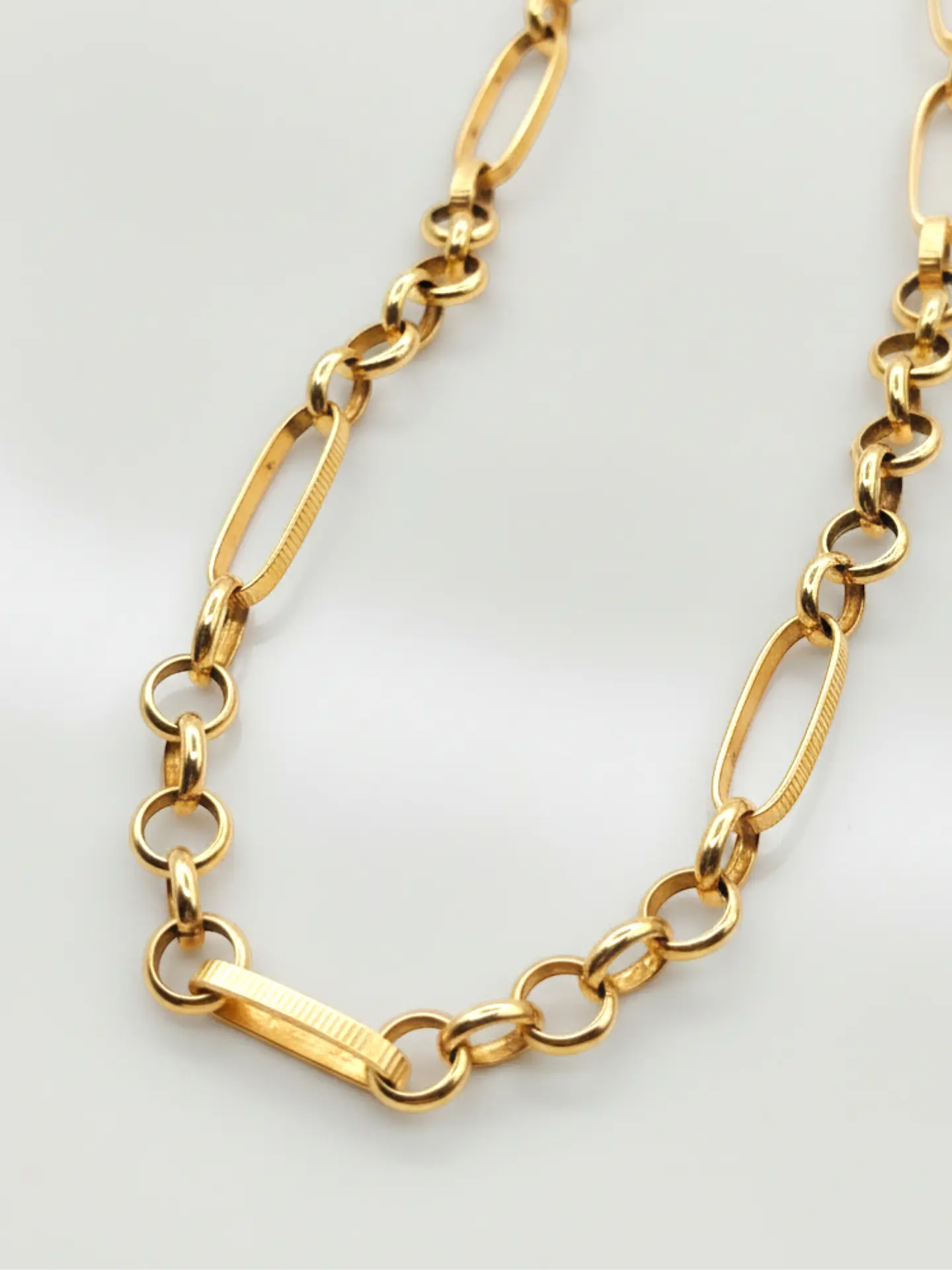 Pulsera Rolo Facetada Distinción Oro 18k 1