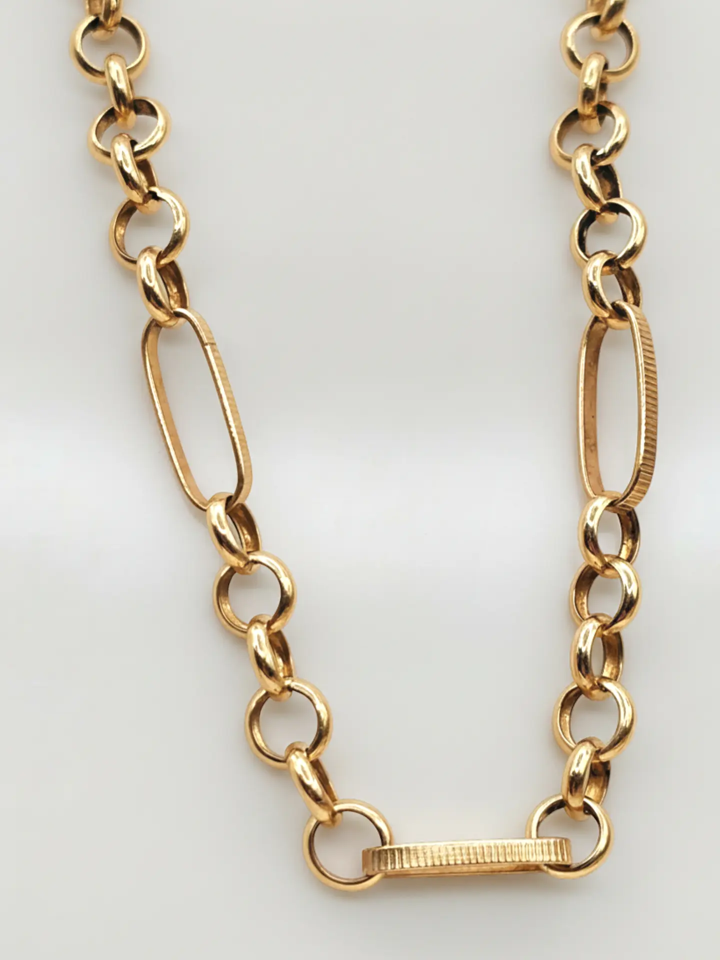 Pulsera Rolo Facetada Distinción Oro 18k 4