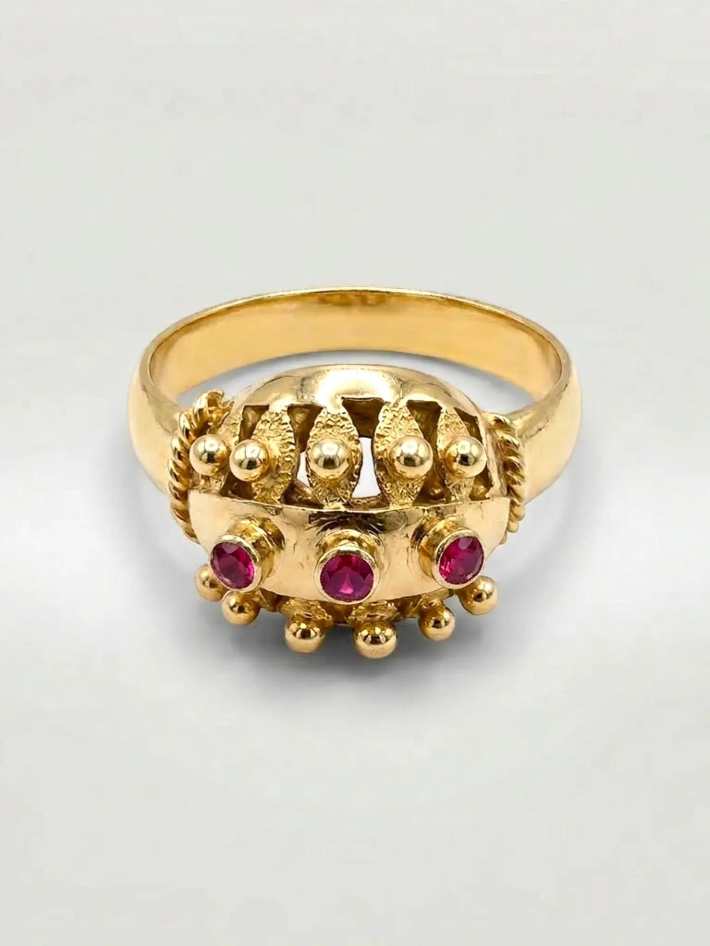Anillo Chevalier Rubí de Poder Oro 18k 1
