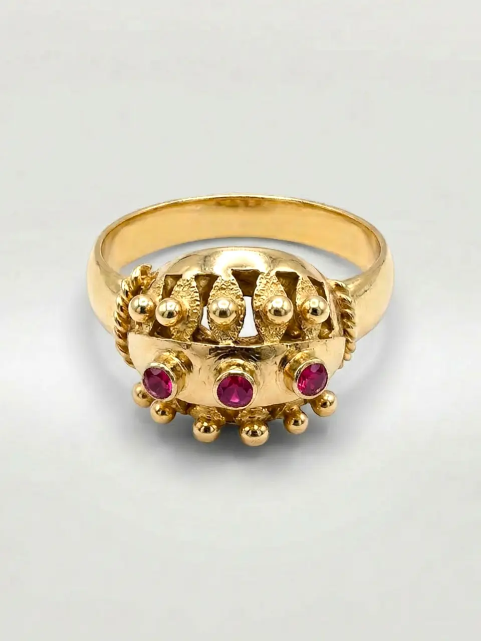 Anillo Chevalier Rubí de Poder Oro 18k 1