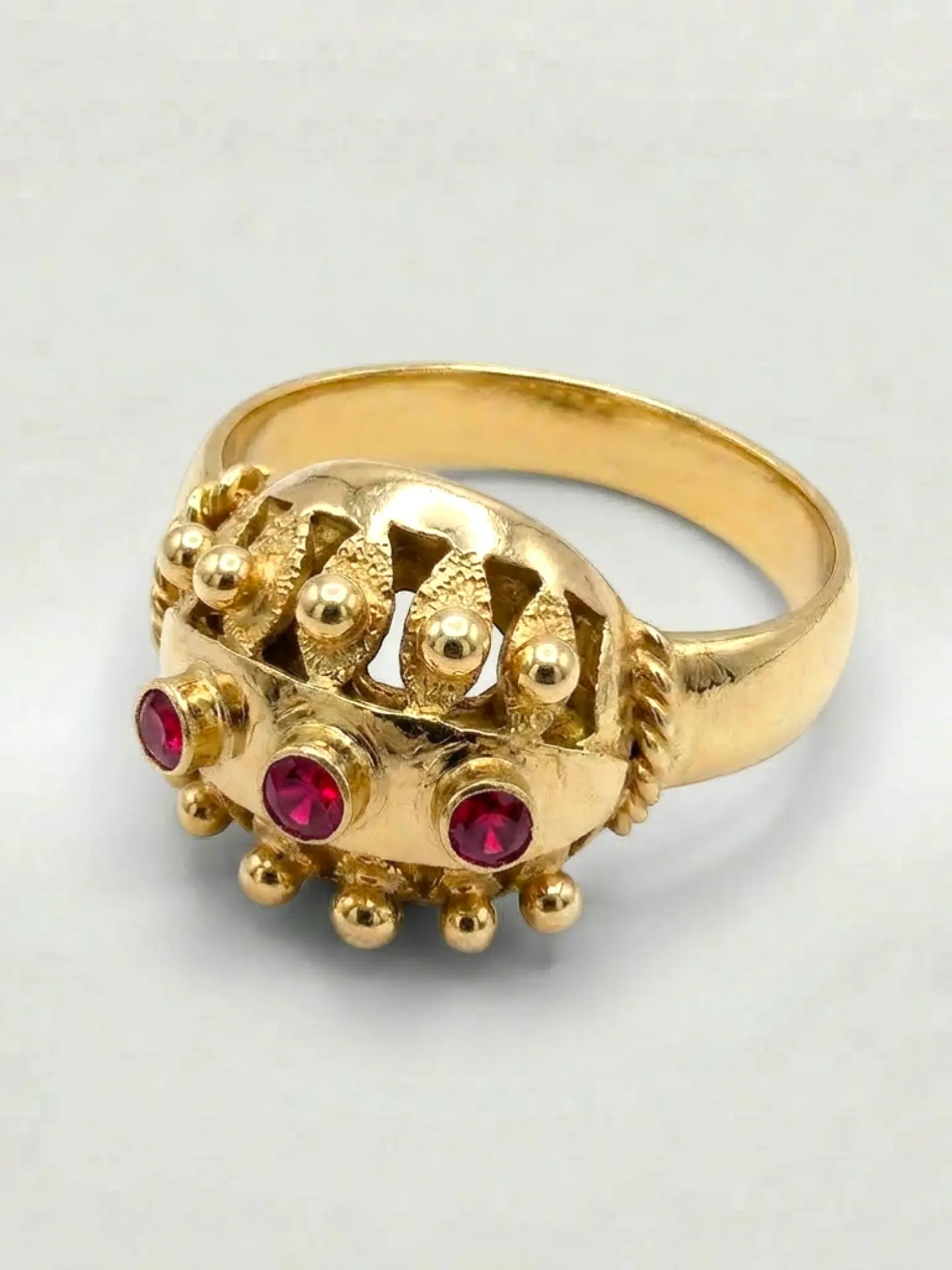 Anillo Chevalier Rubí de Poder Oro 18k 3