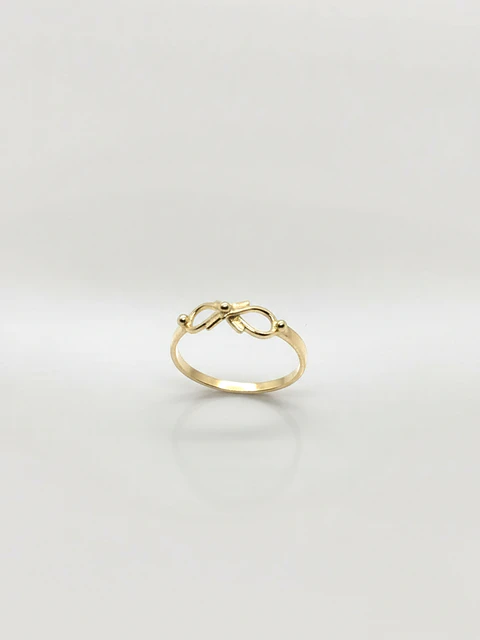 Anillo Infinito Promesa Oro 18k