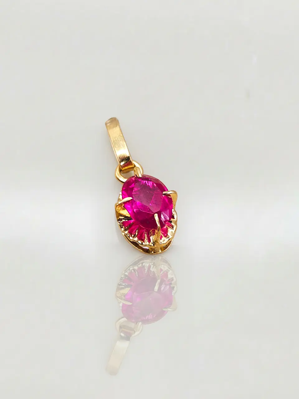 Colgante Chatón Oval Pasión de Rubí Oro 18k 4