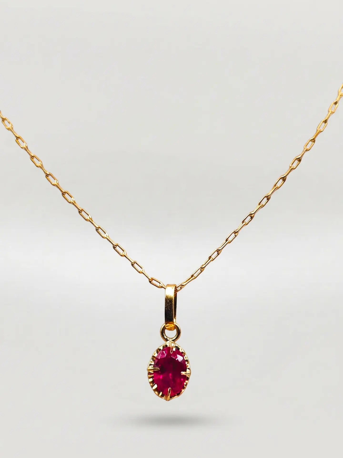 Cadena Chatón Pasión de Rubí Oro 18k 1