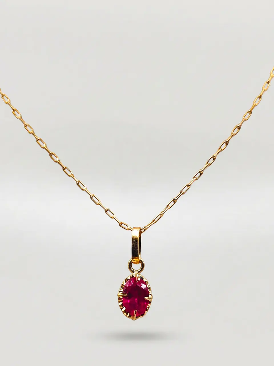 Cadena Chatón Pasión de Rubí Oro 18k 1