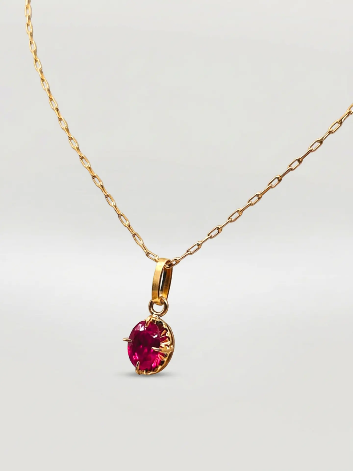 Cadena Chatón Pasión de Rubí Oro 18k 2