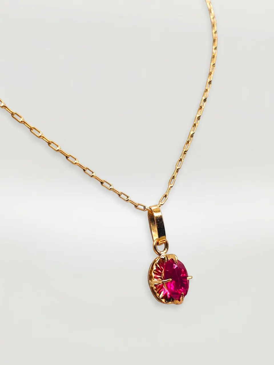 Cadena Chatón Pasión de Rubí Oro 18k 3