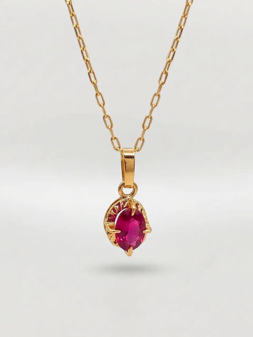 Cadena Chatón Pasión de Rubí Oro 18k 5