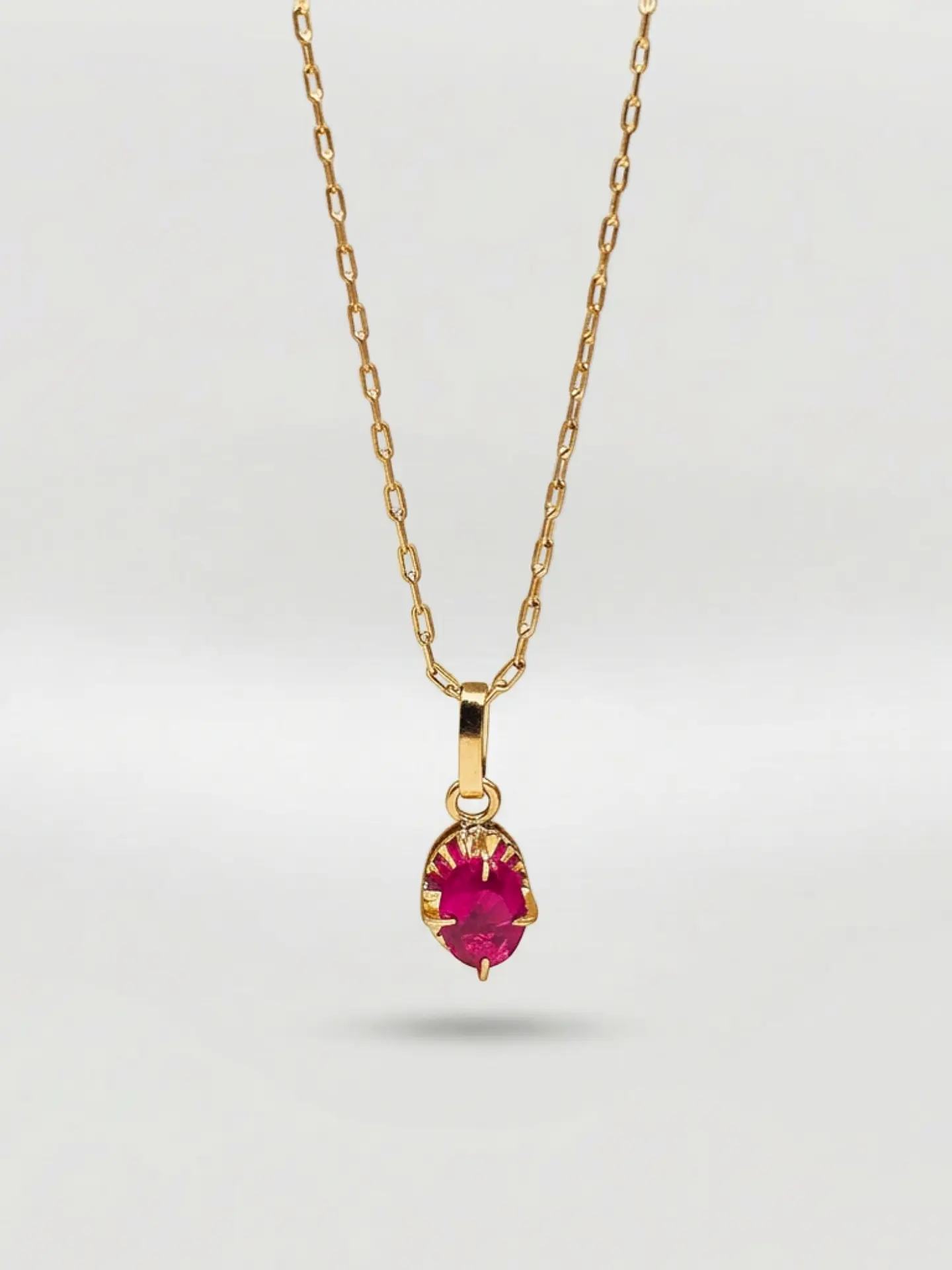 Cadena Chatón Pasión de Rubí Oro 18k 6