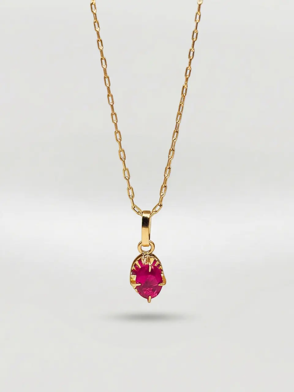 Cadena Chatón Pasión de Rubí Oro 18k 6