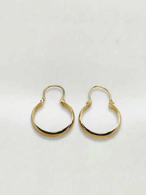 Aros Argolla Bote de Gala Oro 18k