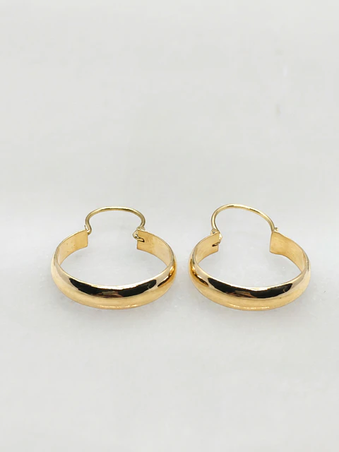 Aros Argolla Bote de Gala Oro 18k