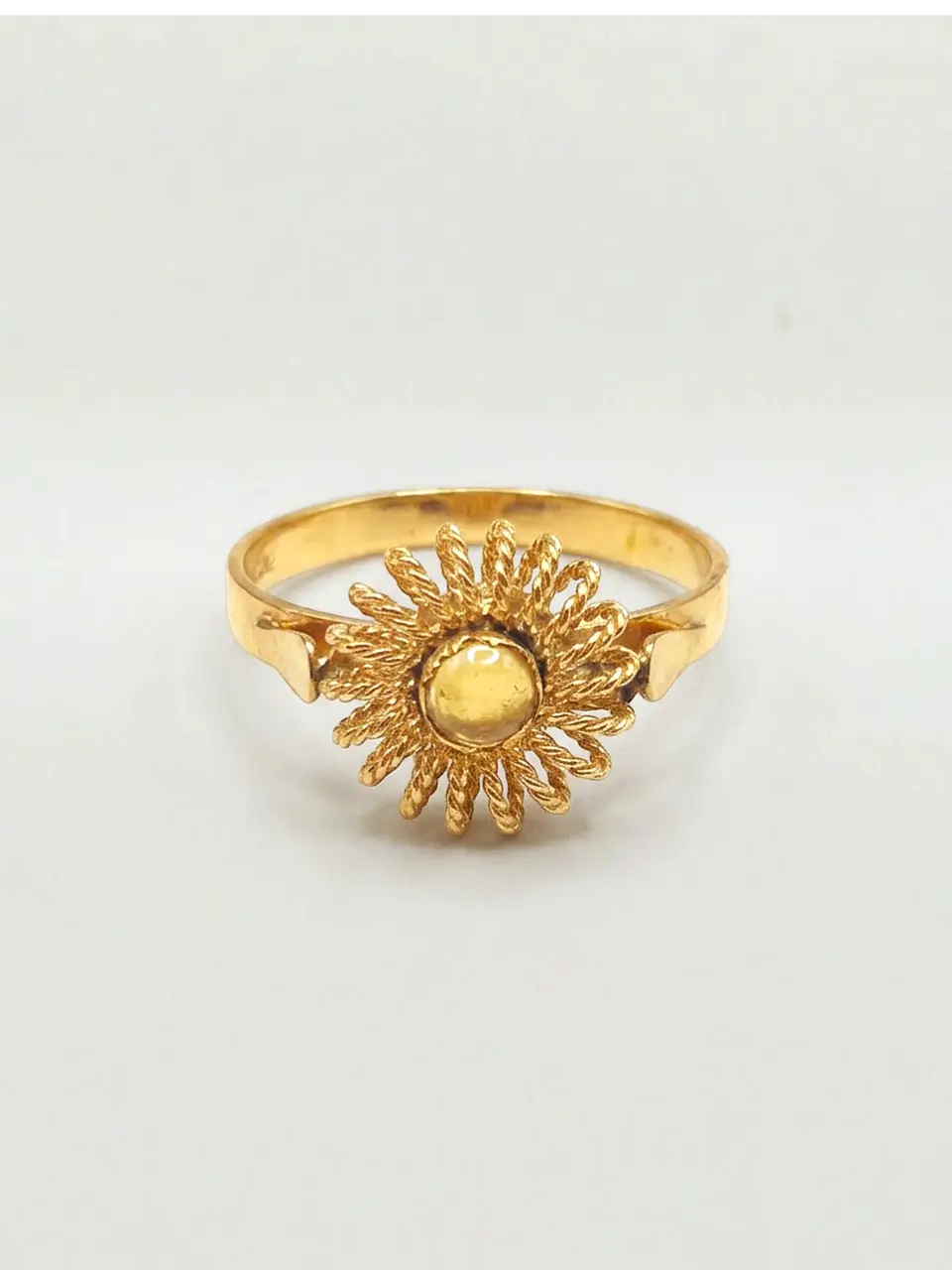 Anillo Sol Trenzado Oro 18k 3