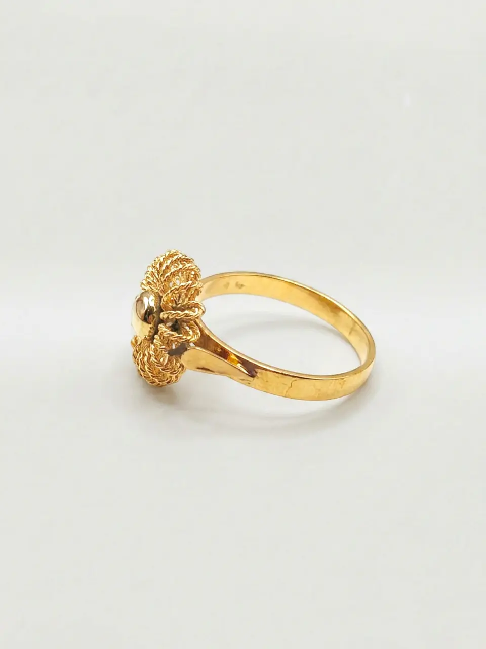 Anillo Sol Trenzado Oro 18k 4