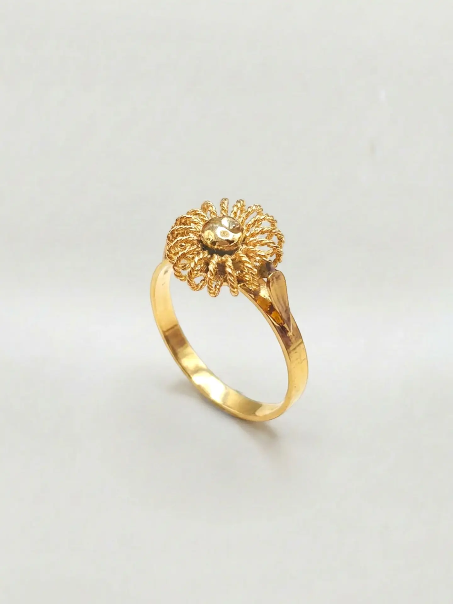 Anillo Sol Trenzado Oro 18k 5