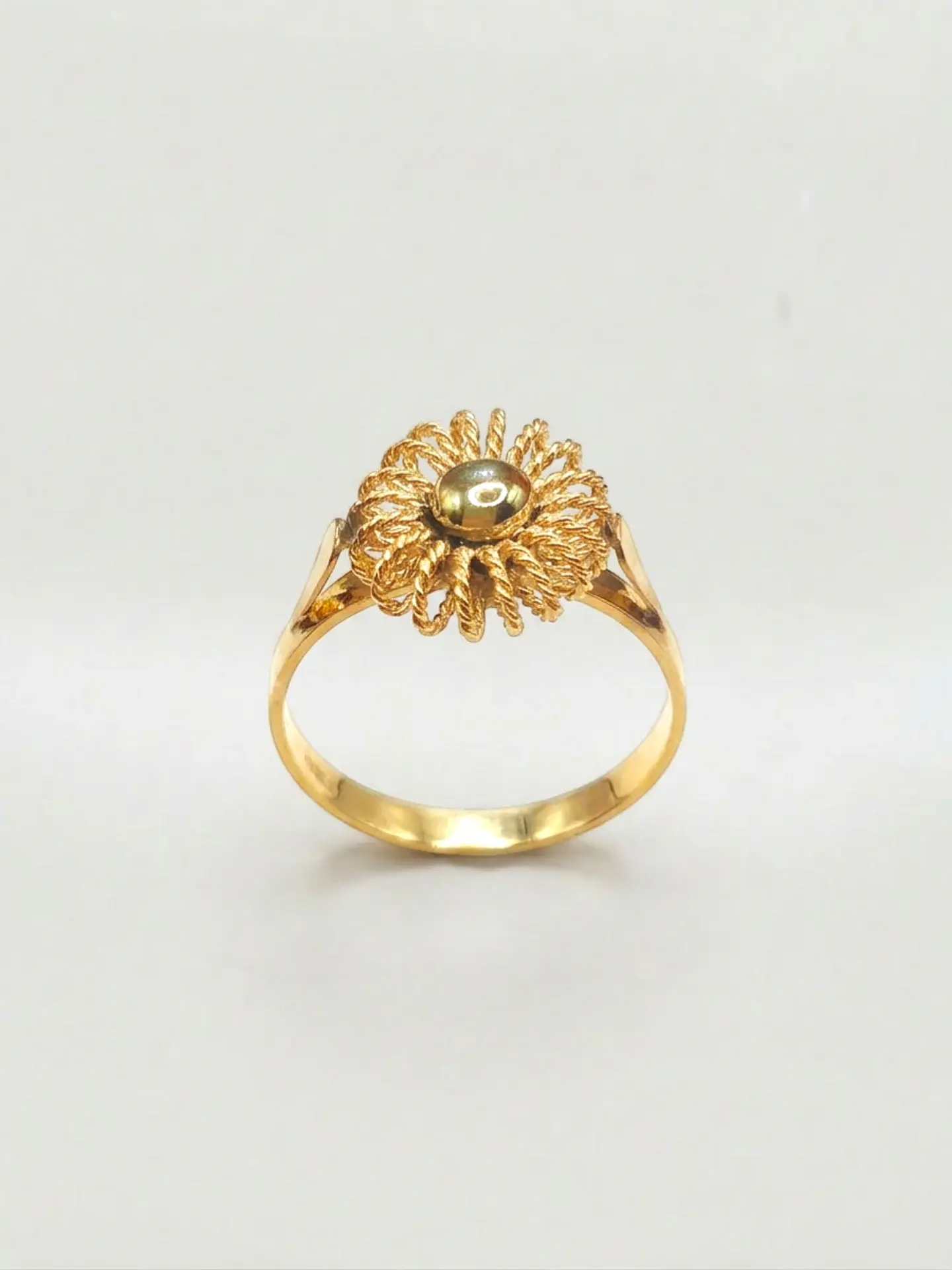 Anillo Sol Trenzado Oro 18k 6