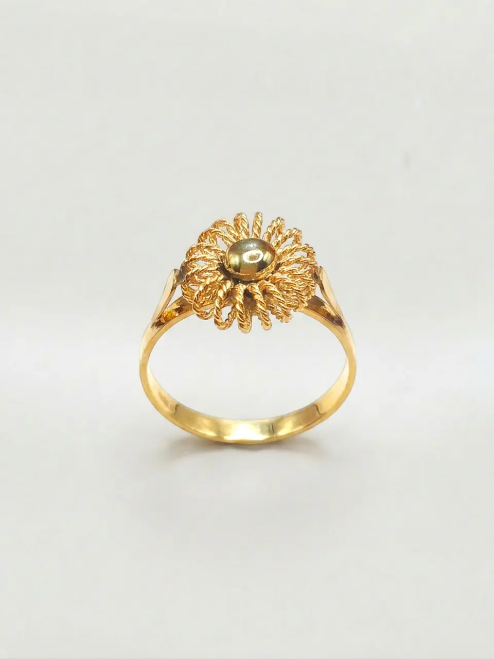 Anillo Sol Trenzado Oro 18k 6