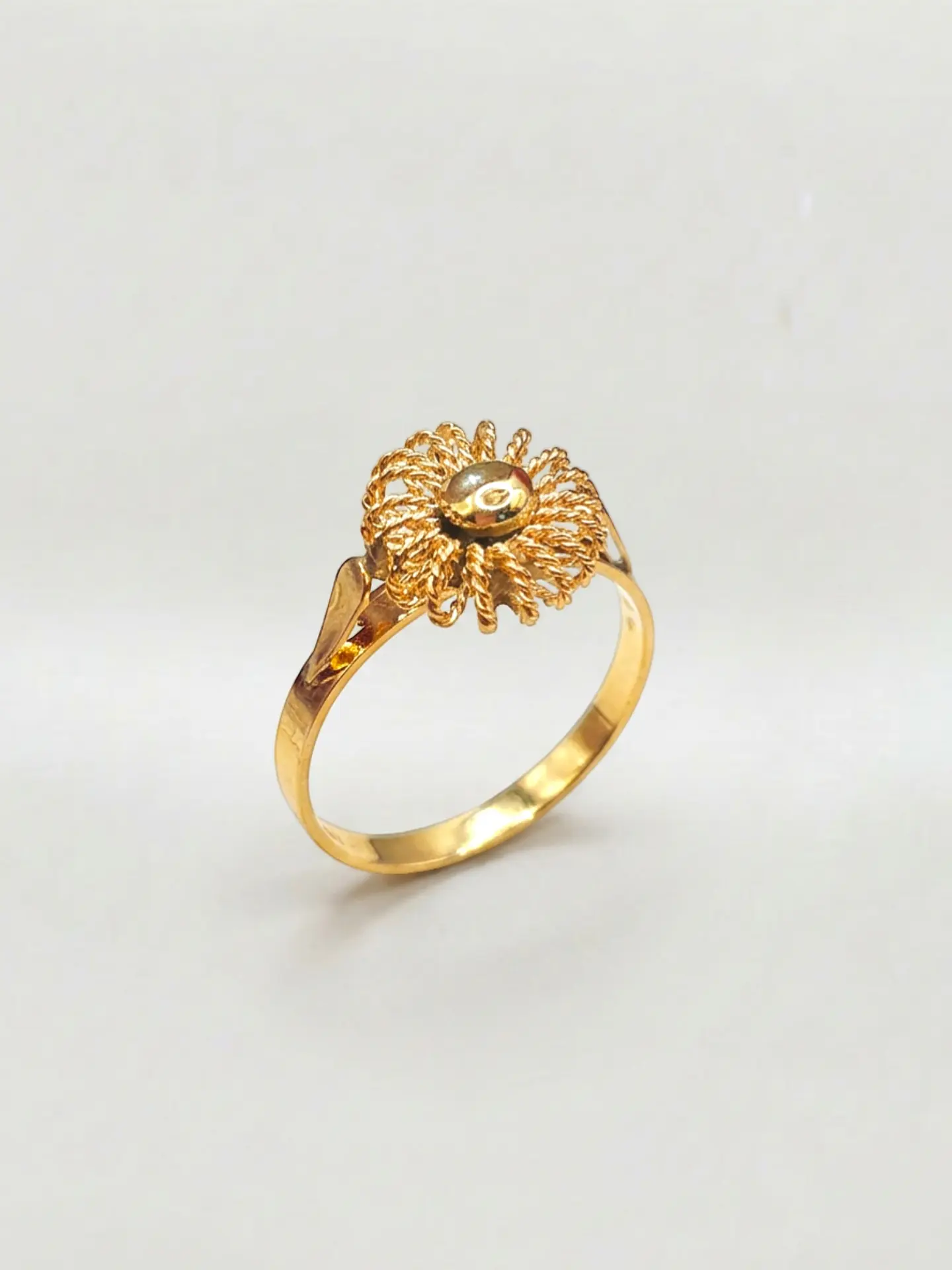 Anillo Sol Trenzado Oro 18k 7