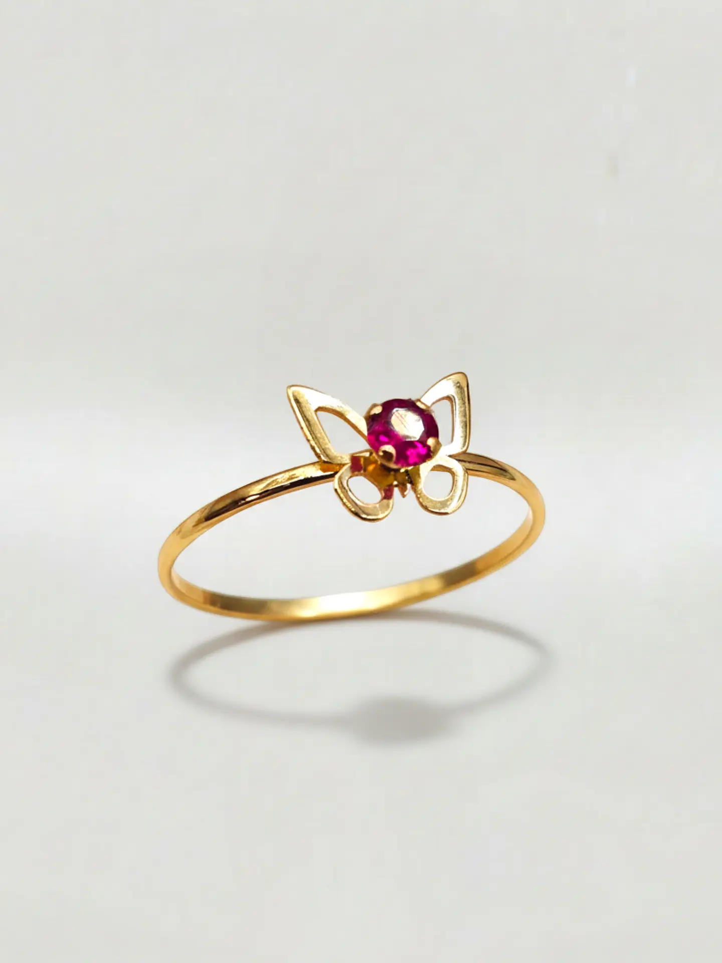 Anillo Mariposa Pasión de Rubí Oro 18k 4