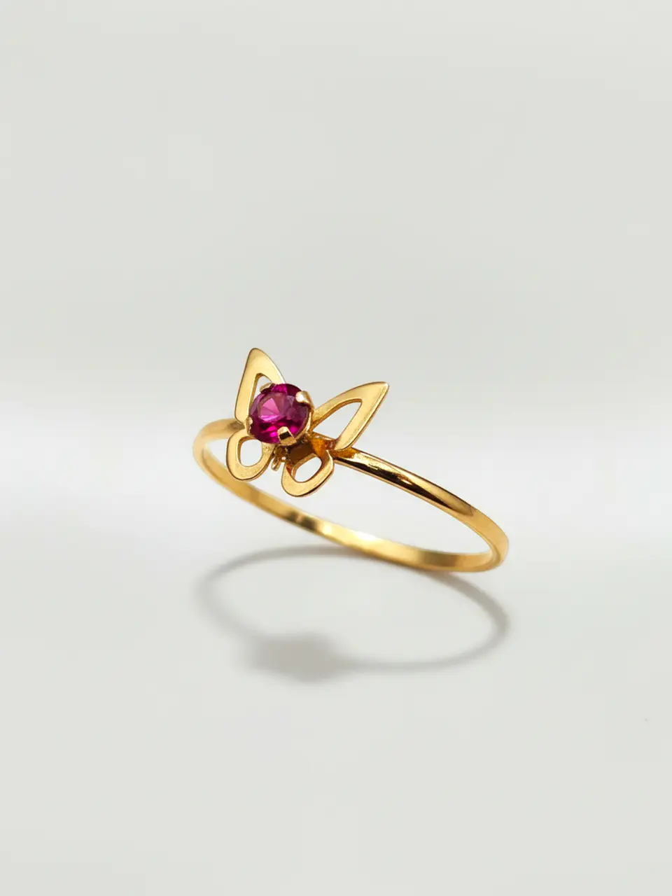 Anillo Mariposa Pasión de Rubí Oro 18k 5