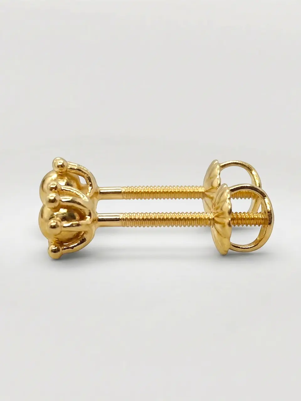 Aros Pistilo Esfera Clásica Oro 18k 1