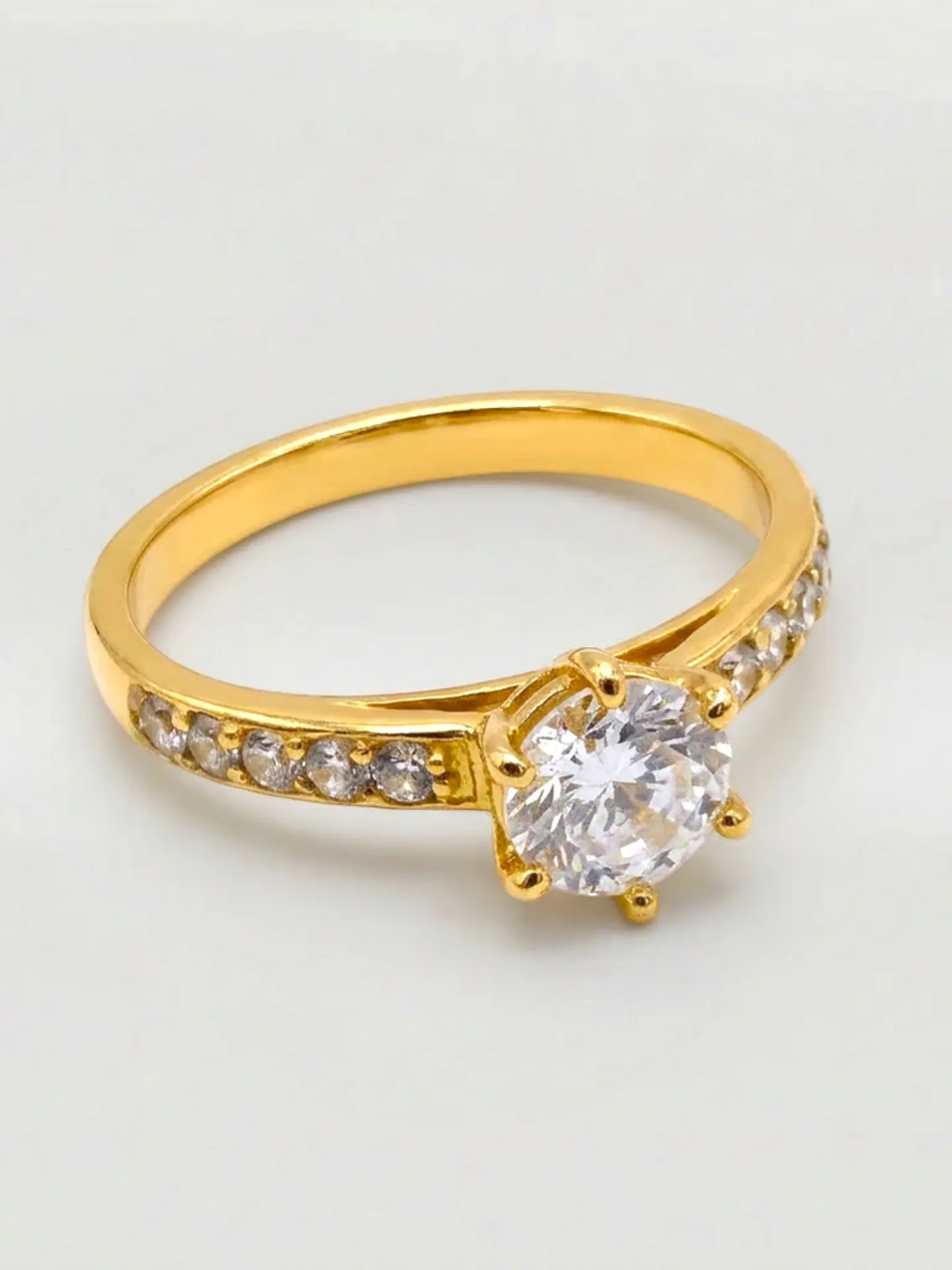 Anillo Medio Cintillo Gala de Circones Oro 18k 2