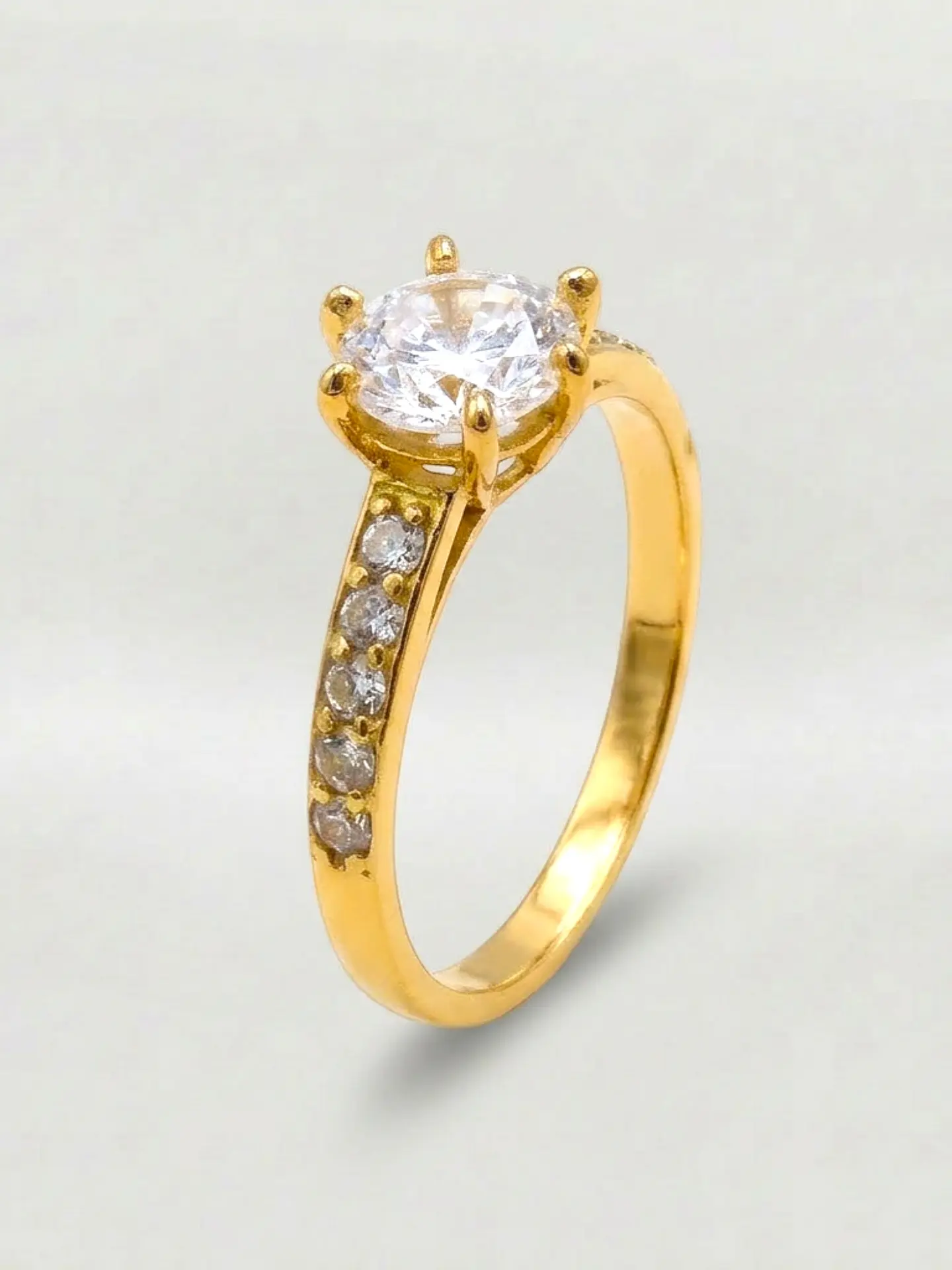 Anillo Medio Cintillo Gala de Circones Oro 18k 4