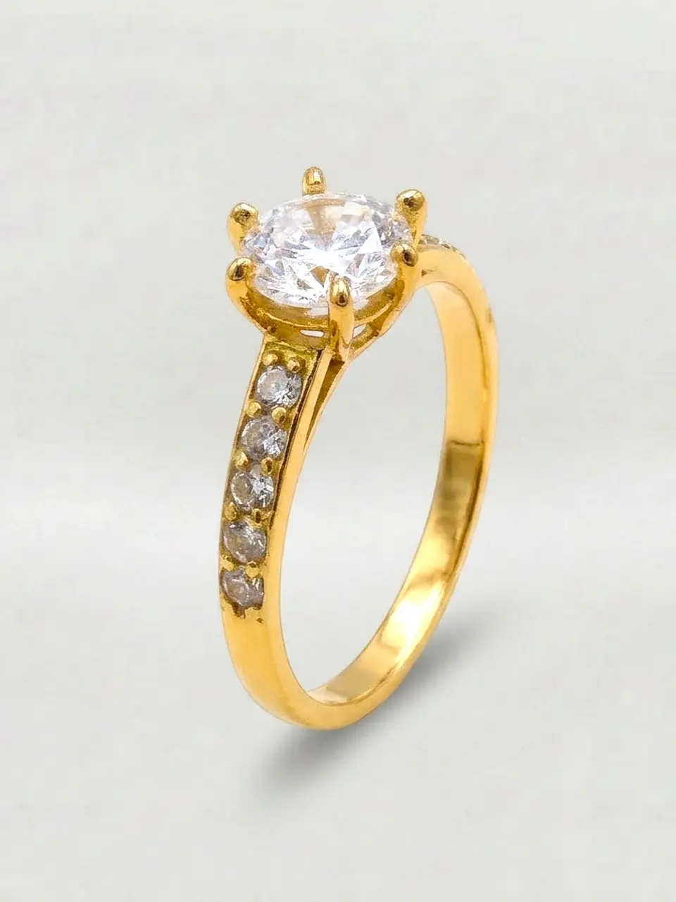 Anillo Medio Cintillo Gala de Circones Oro 18k 4