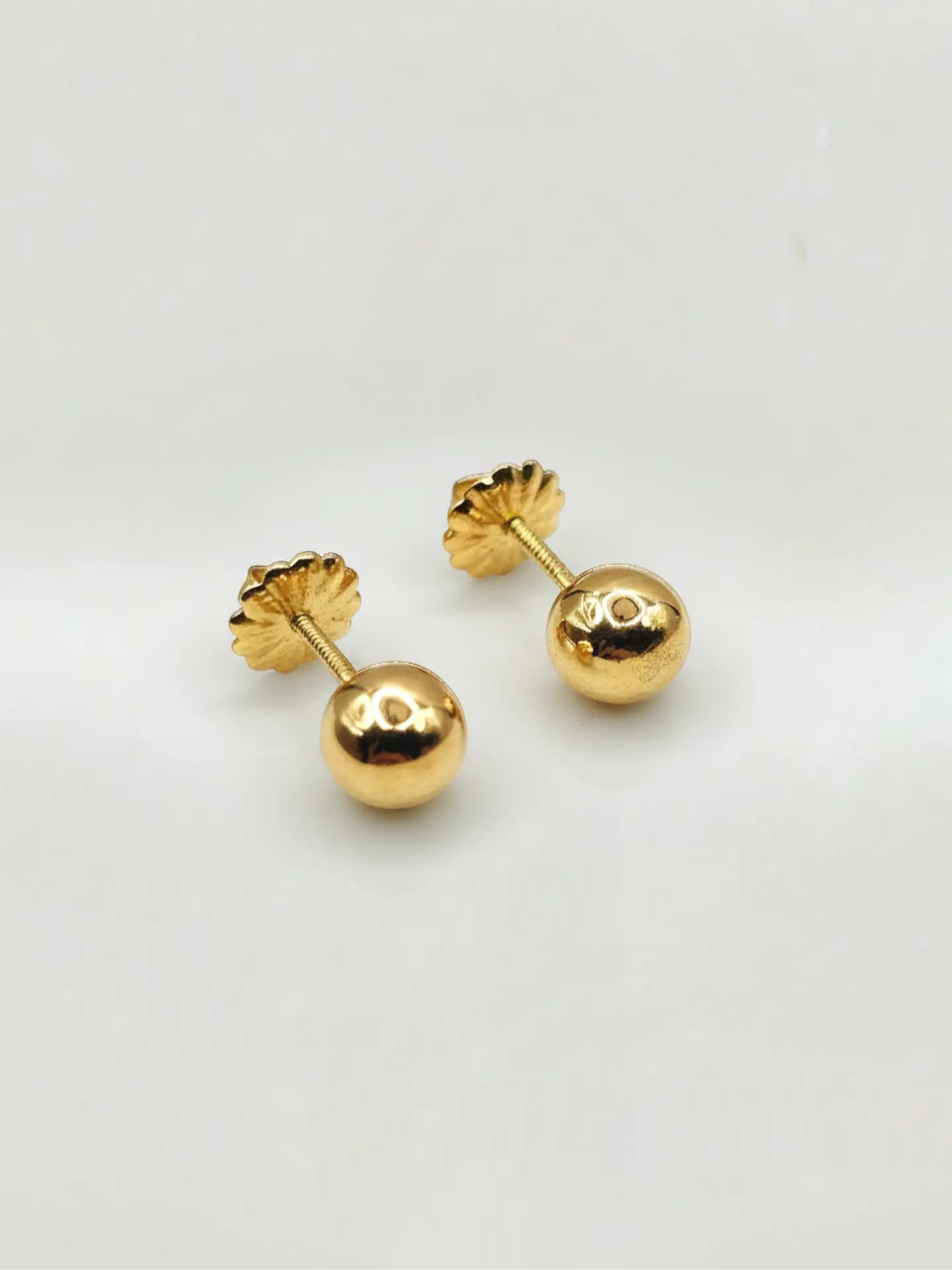Aros Esfera de Oro Mediano Oro 18k 2