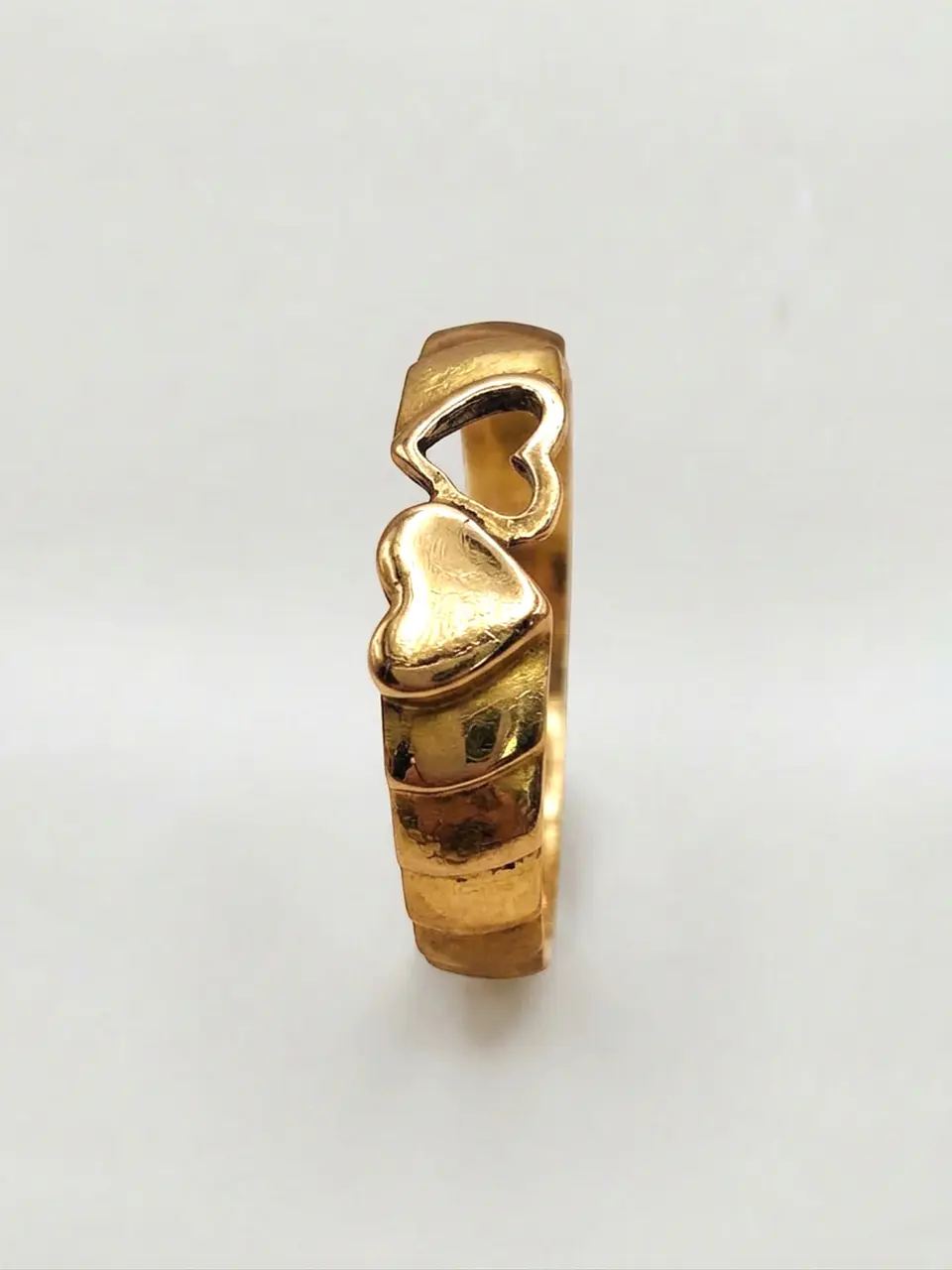 Anillo Dos Corazones Unidos Oro 18k 5