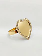 Anillo Corazón Tazo con Circones Oro 18k - Miniatura 4
